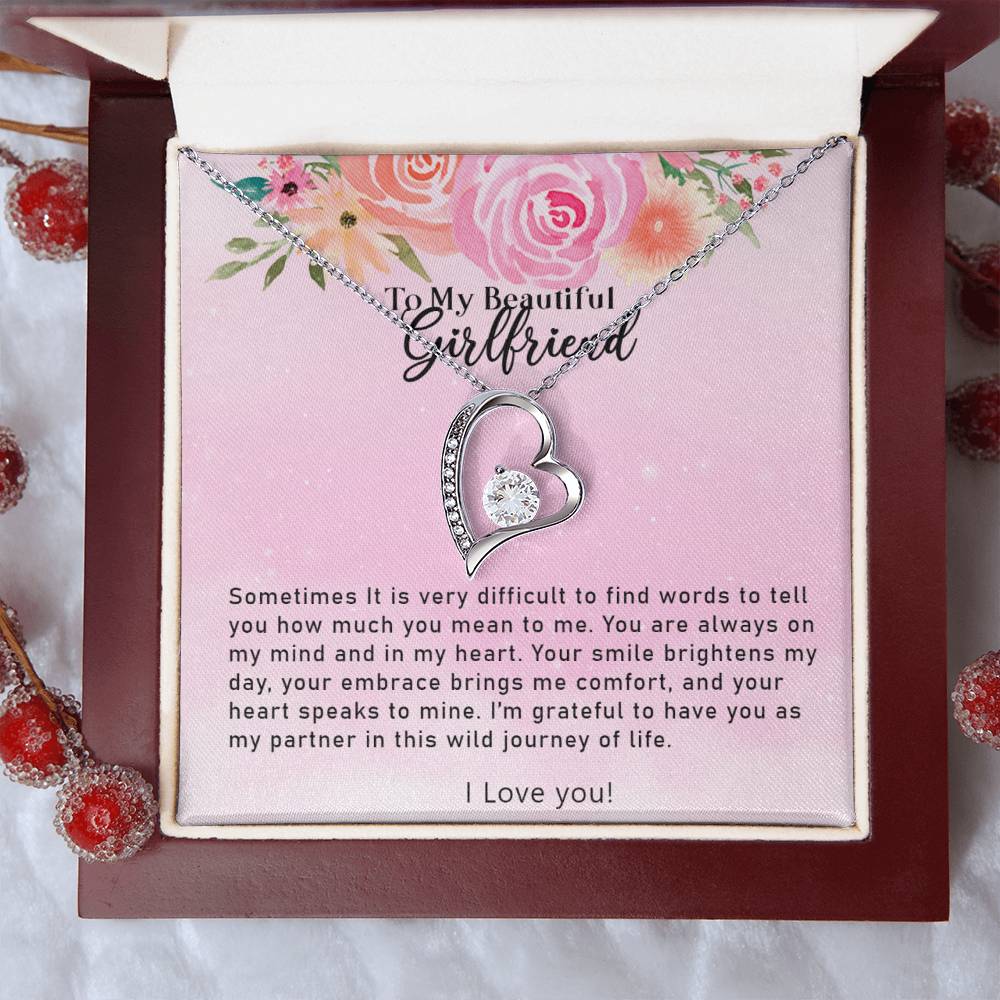 Forever Love Necklace - To My Beautiful Girlfriend