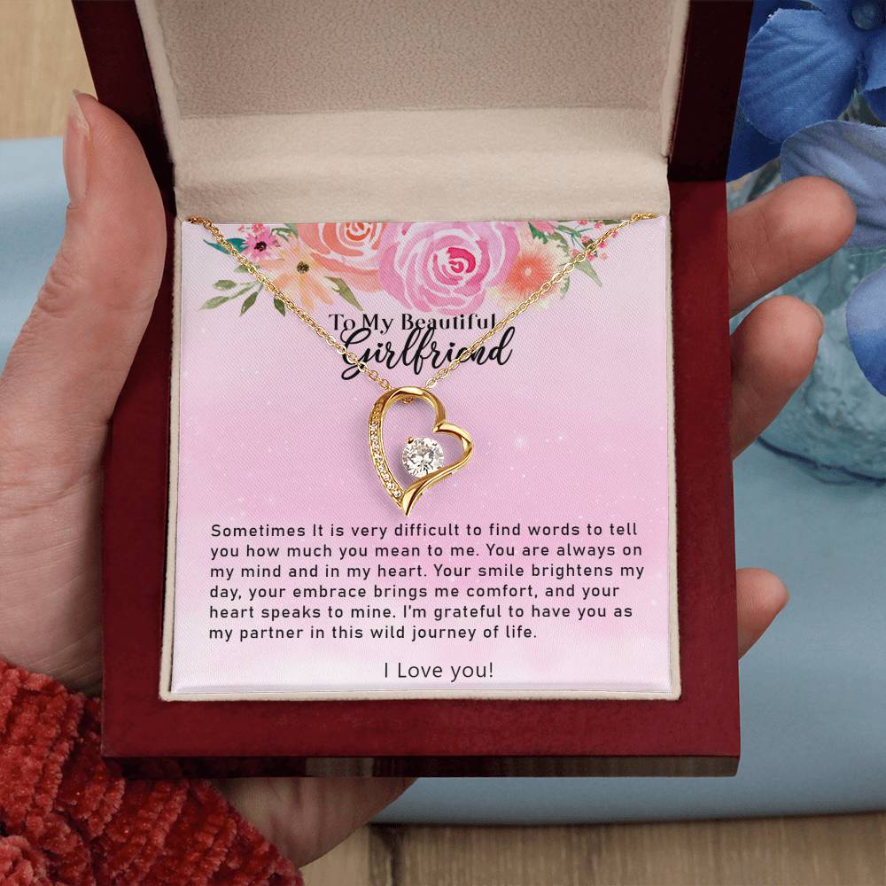 Forever Love Necklace - To My Beautiful Girlfriend