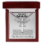 Cuban Chain with Artisan Cross Necklace For My Man