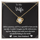 Love Knot Necklace - To My Wife