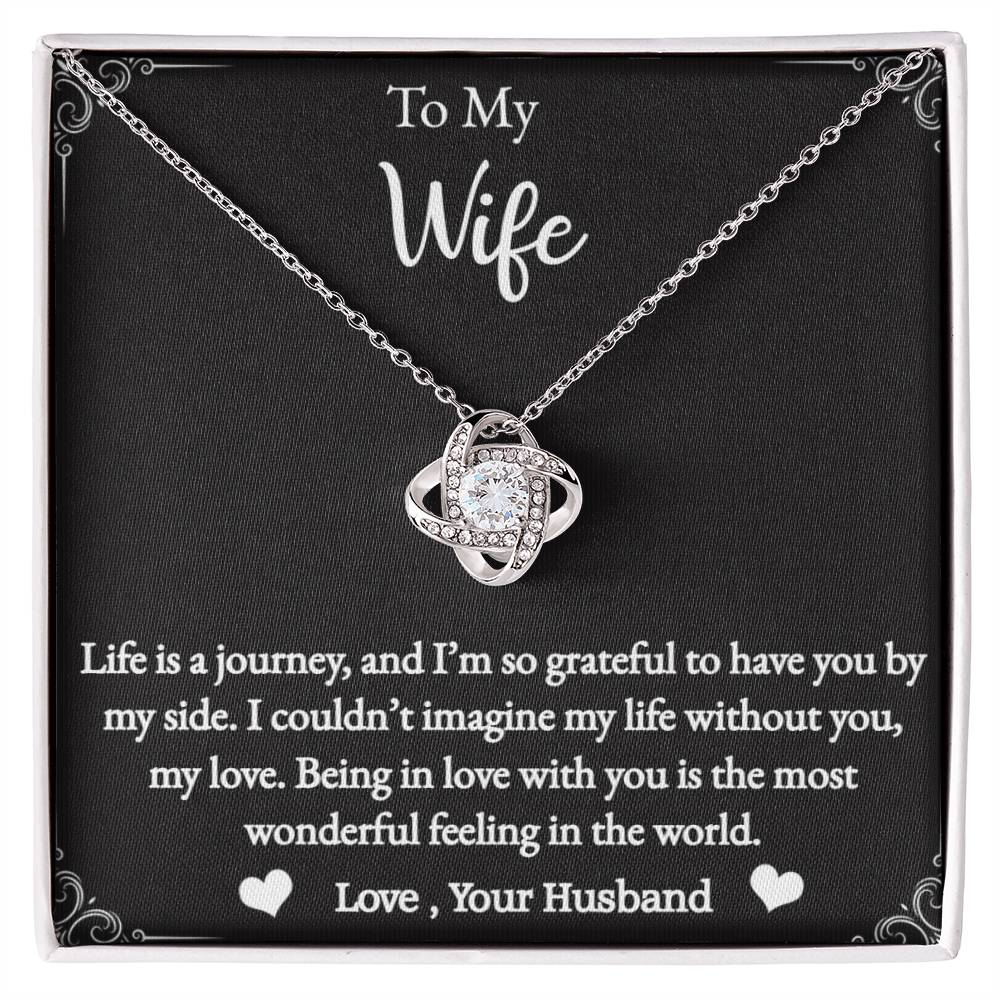 Love Knot Necklace - To My Wife