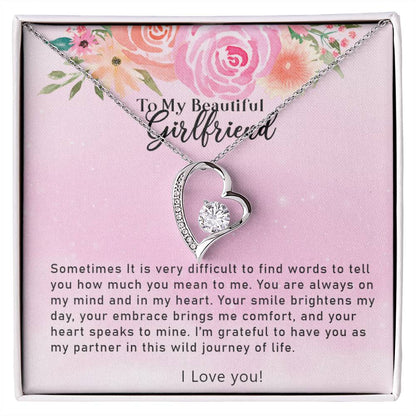 Forever Love Necklace - To My Beautiful Girlfriend