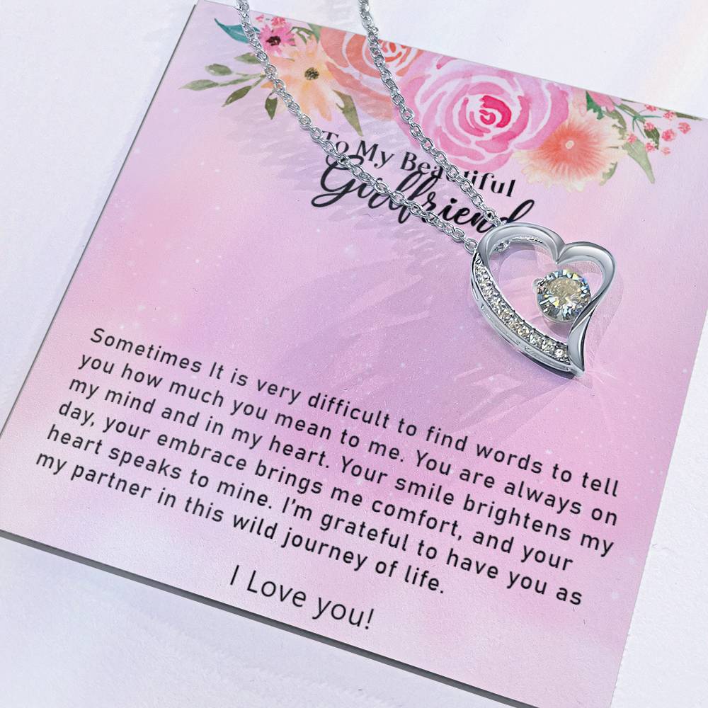 Forever Love Necklace - To My Beautiful Girlfriend