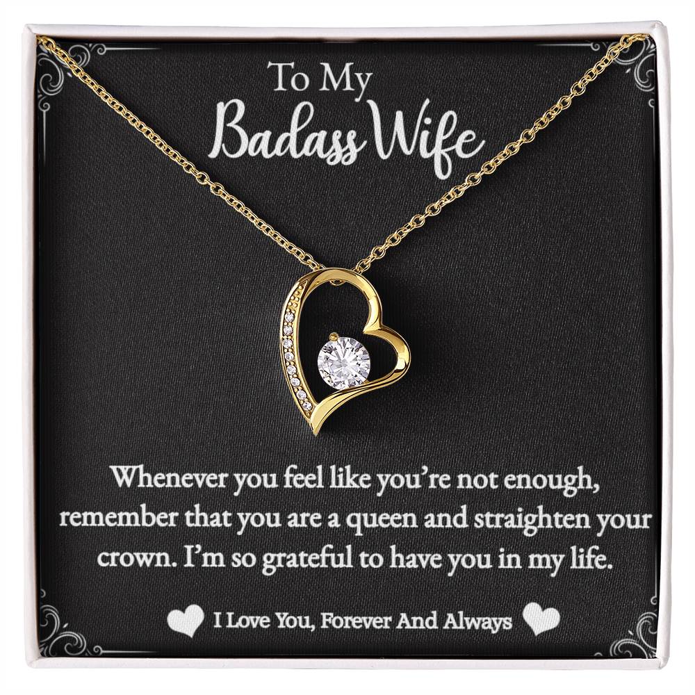 Love Necklace - To My Badass Wife