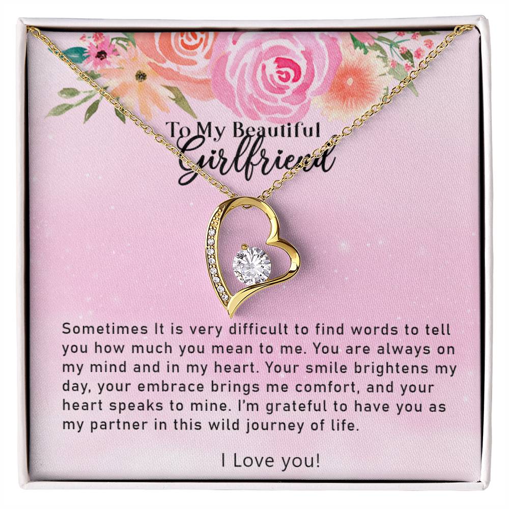 Forever Love Necklace - To My Beautiful Girlfriend